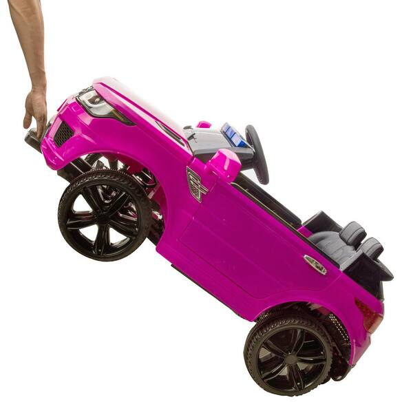 pink remote control barbie car