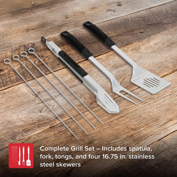 Nexgrill 7 Piece Stainless Steel Grilling Set 530-0077 - The Home
