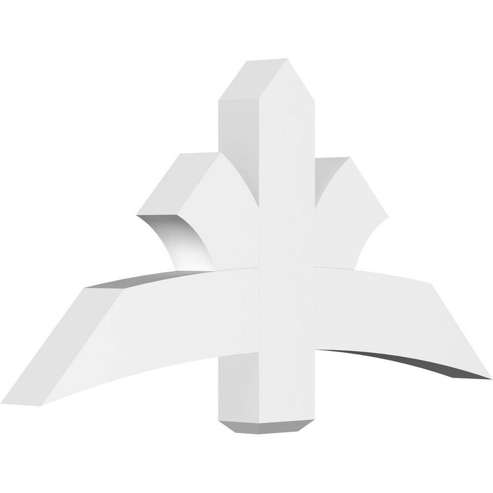 48 in. W x 24 in. H x 4 in. D x 6 in. F, 12/12 Pitch, Davenport Signature Urethane Gable Bracket, Primed Tan price history on PriceWatchPro