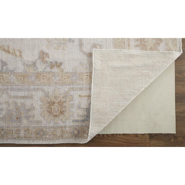 4 ft. x 6 ft. Orange, Ivory Floral Area Rug