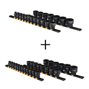 1/2 in. Drive SAE Impact Socket Set (19-Piece) and 1/2 in. Drive Metric Impact Socket Set (26-Piece)