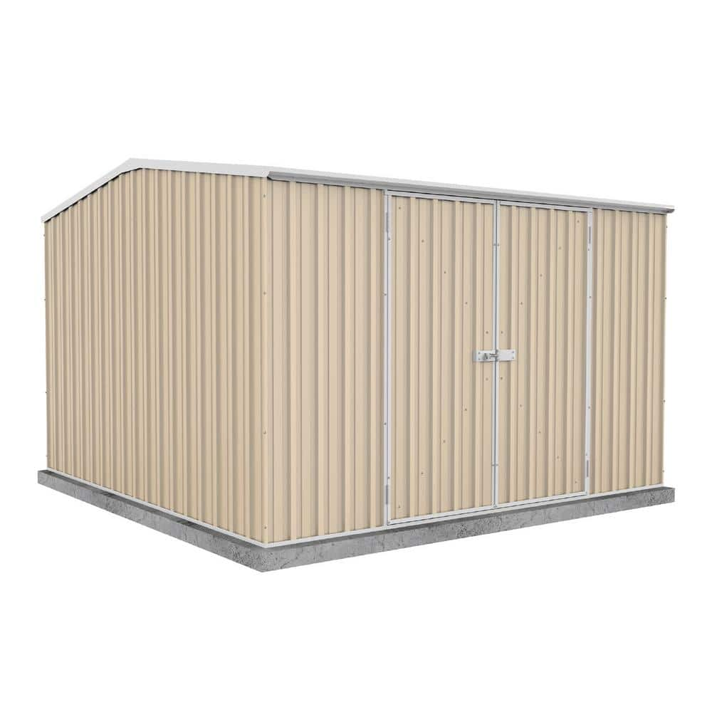 ABSCO Premier 10 ft. W x 10 ft. D x 7 ft. H Metal Storage Shed with ...