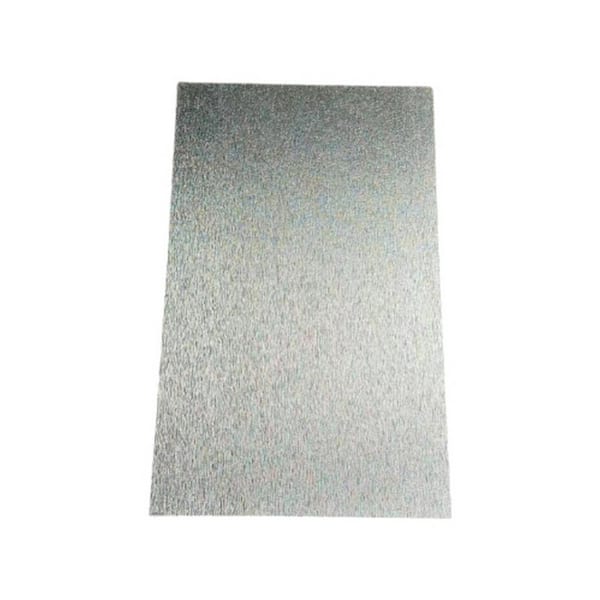 Ejoy 106 in. x 23.6 in. x 0.3 in. Metallic Look Wall Panel Board in Brush Silver Color (Set of 2-Piece)