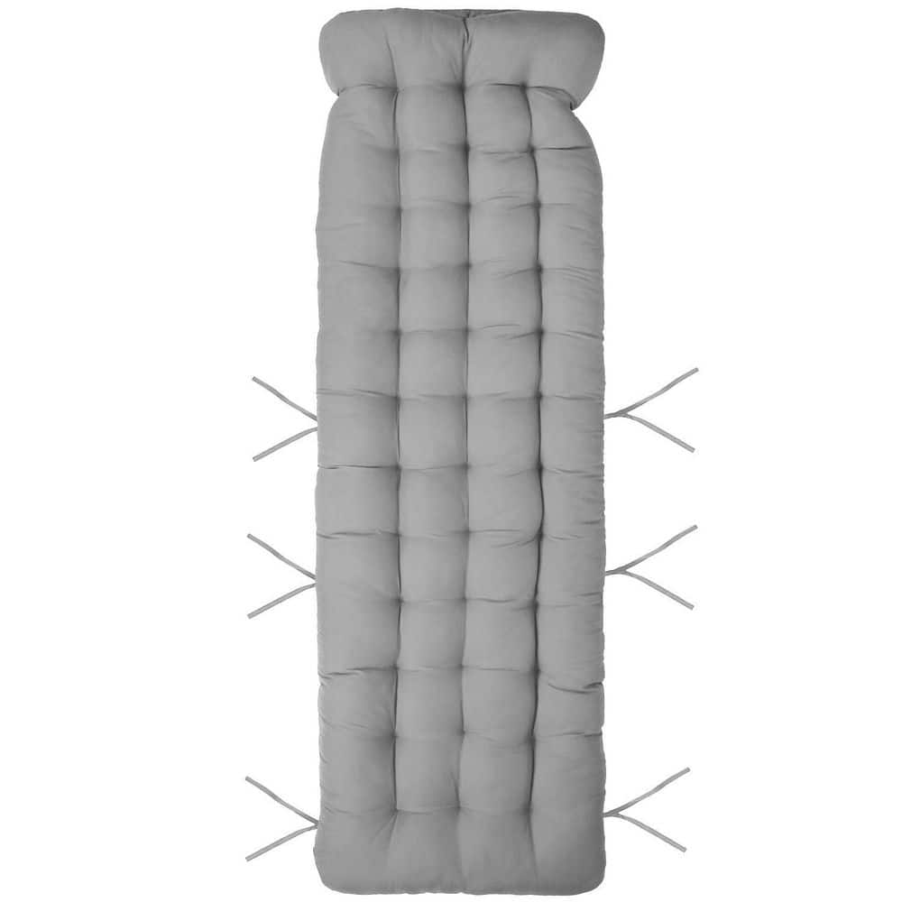 22 x 71 in. 1-Piece Outdoor Chaise Lounger Cushion Grey (4 in. Thickness) price history on PriceWatchPro