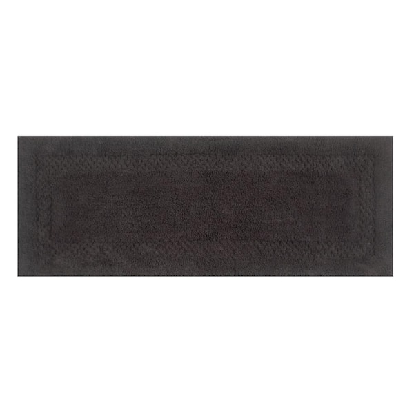 Classy 100% Cotton Bath Rugs Set, 21 in. x54 in. Runner, Gray