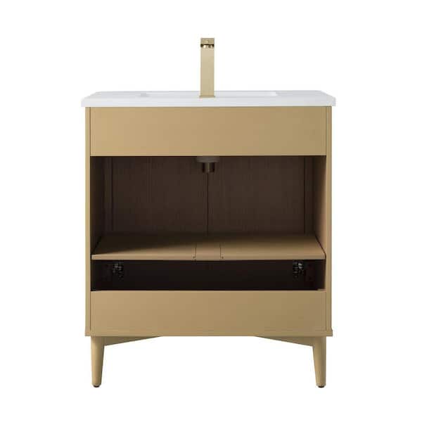 HOMEVY STUDIO Levin 30 in. W x 22 in. D x 35 in. H Single Sink