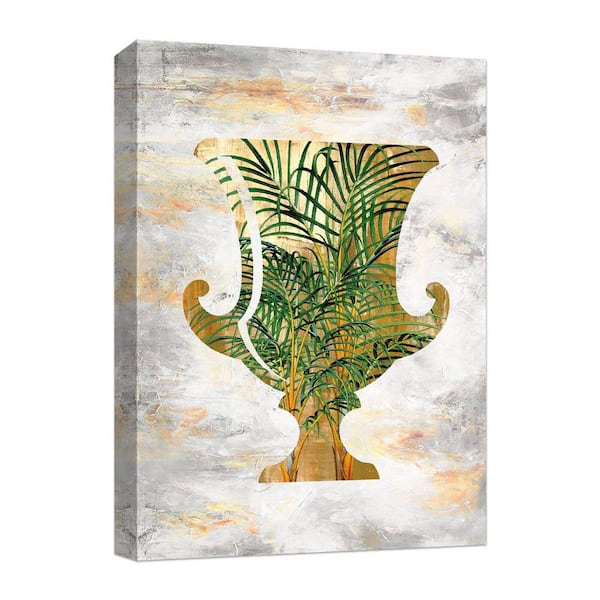 PTM Images Golden Pot'' Canvas Abstract Wall Art 10 in. x 12 in.