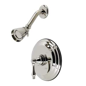 Restoration Single Handle 1-Spray Shower Faucet 1.8 GPM with Corrosion Resistant in Polished Nickel