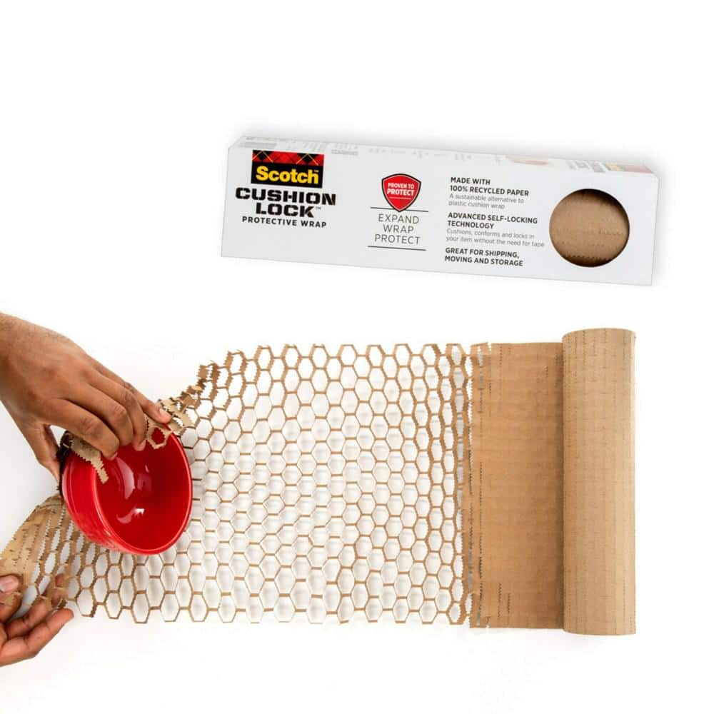 Scotch™ Cushion Lock Protective Wrap, 12 X 1,000 Ft, Brown