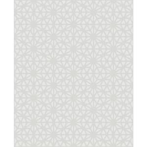 8 in. x 10 in. Billie White Geometric Wallpaper Sample
