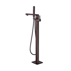 Cohen Single-Handle Freestanding Tub Faucet with Hand Shower in Oil Rubbed Bronze