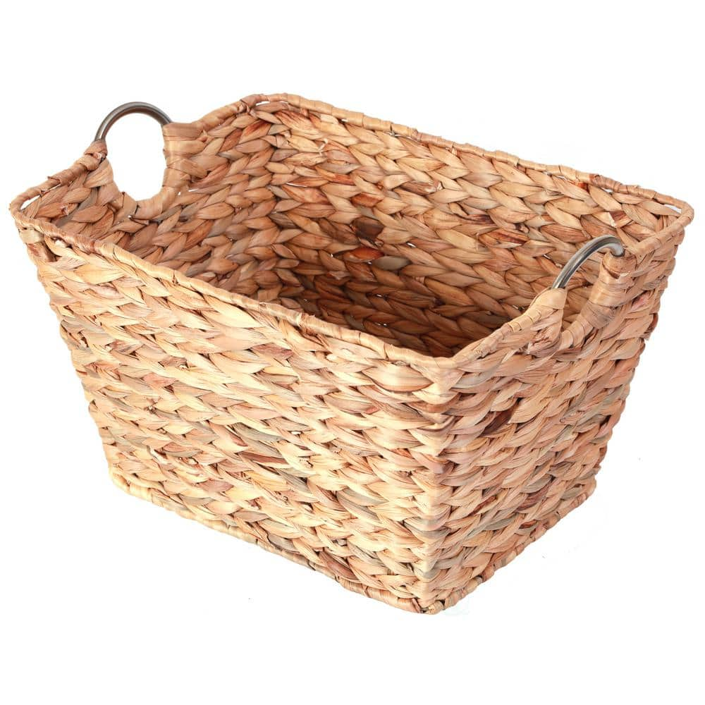 wicker laundry bin