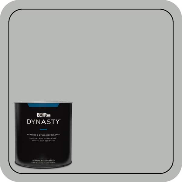 BEHR DYNASTY 1 qt. #N460-3 Lunar Surface One-Coat Hide Satin Enamel Stain-Blocking Interior Paint and Primer