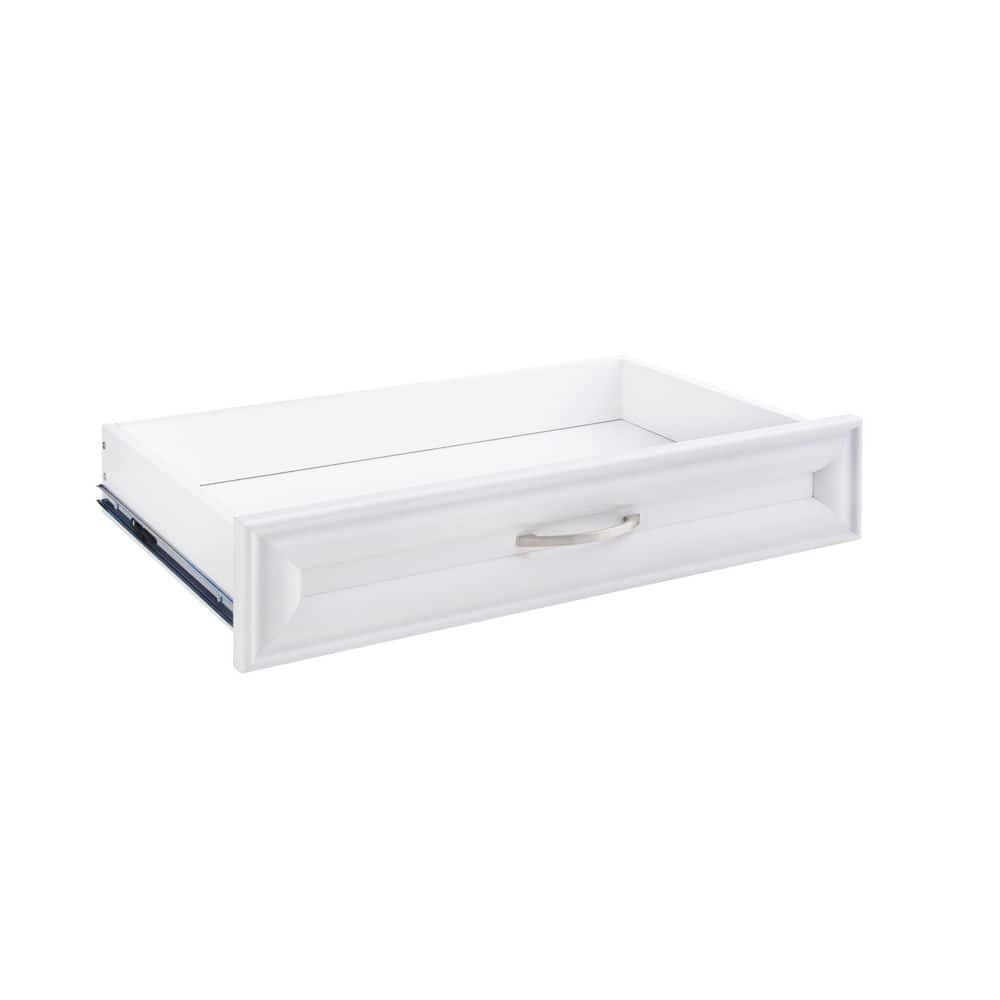 5 in. H x 23.5 in. W White Wood Drawer price history on PriceWatchPro
