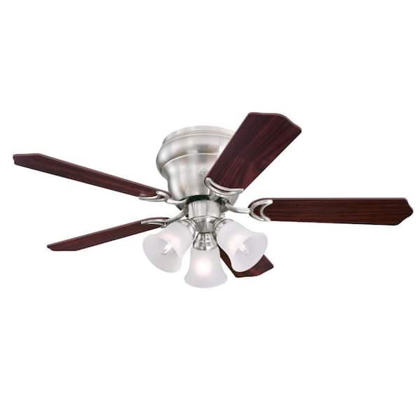 Westinghouse Contempra Trio 42 in. LED Brushed Nickel Ceiling Fan with Light Kit
