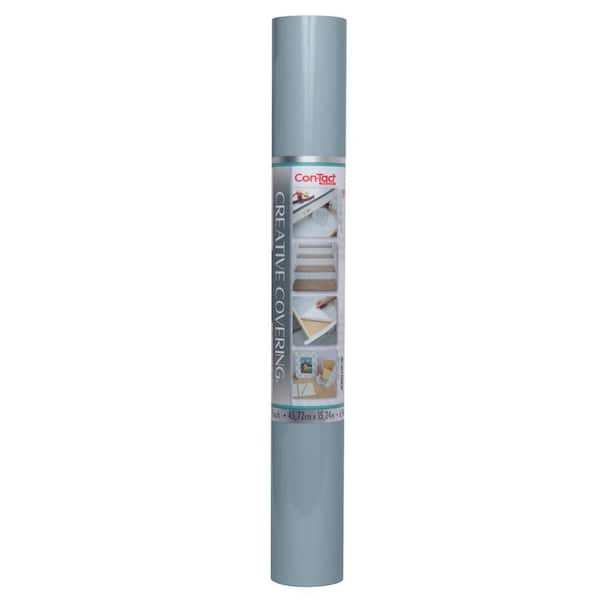 Con-Tact Brand Ocean Blue 18 in. D x 600 in. L Self-Adhesive Vinyl Shelf and Drawer Liner, 1-Pack