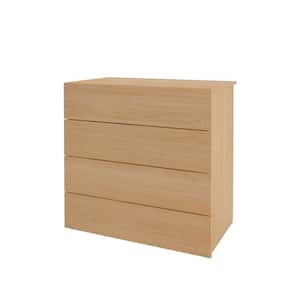 4-Drawer Natural Maple Dresser 31 x 31.75 x18.75