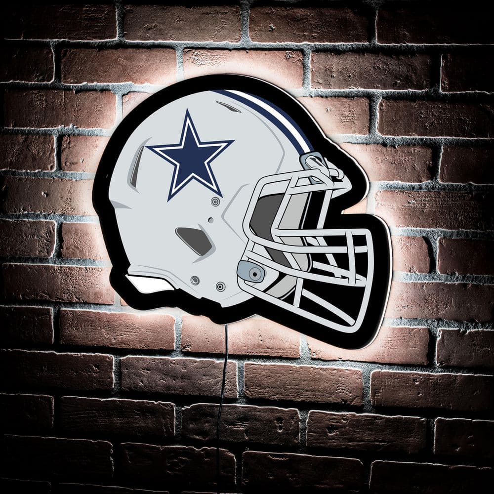 Evergreen Dallas Cowboys Helmet 19 in. x 15 in. Plug-in LED Lighted Sign  8LED3808HMT - The Home Depot