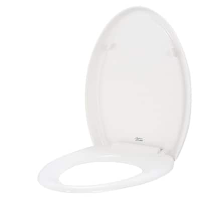 QUICK RELEASE SOFT CLOSE TOILET SEAT WHITE ROUND OVAL BATHROOM HEAVY DUTY LINN 