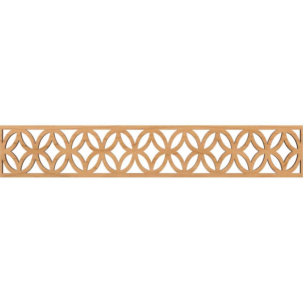 Maple Millwork Ekena Millwork Crosby Fretwork 0.375 in. D x 46.625 in. W x 8 in. L ...