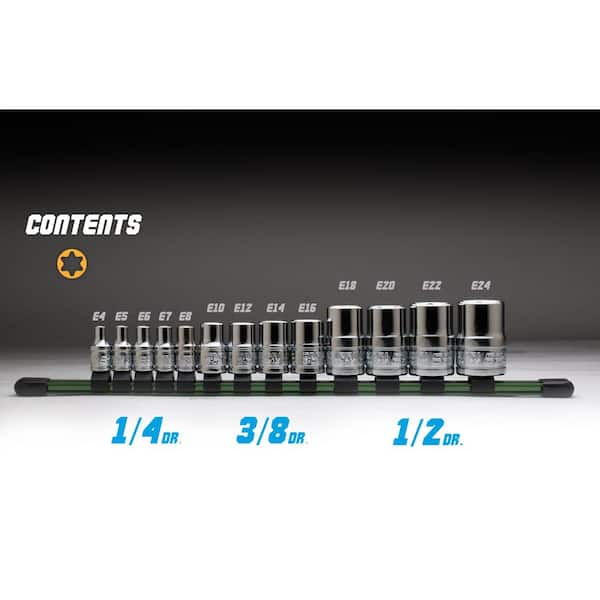 External Star Socket Set (13-Piece)