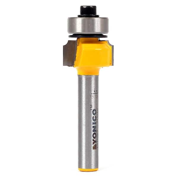 Yonico Round Over Edge Forming 1/16 in. Radius 1/4 in. Shank Carbide Tipped Router Bit