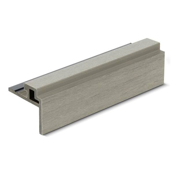 Unbranded 3.3 in. x 3.5 in. x 12 ft. Opal Soar End Trim (Vertical) Composite Siding Board