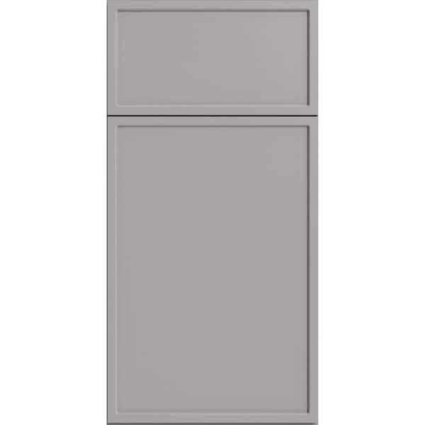 Franklin 7.5 in. W x 0.75 in. D x 7.5 in. H in Veiled Gray Cabinet Door Sample