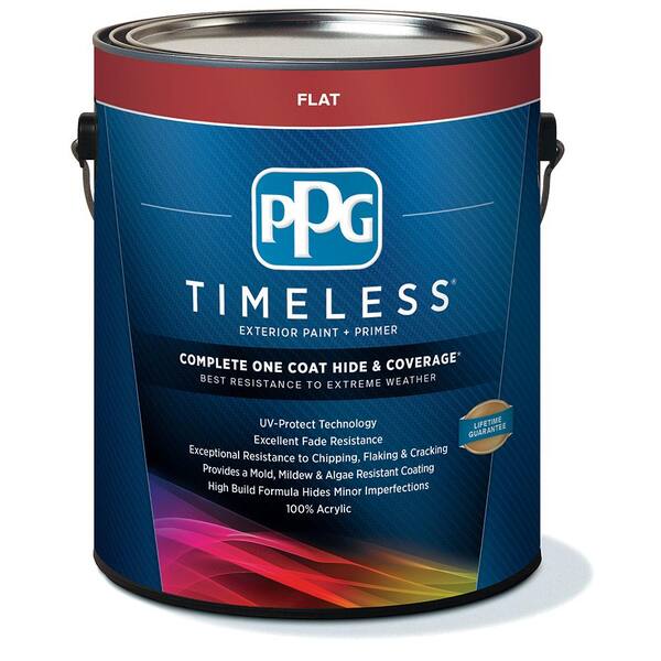 Reviews For Ppg Timeless 1 Gal Hdppgcn65d Onyx Black Semi Gloss Exterior One Coat Paint With Primer Hdppgcn65dx 1sg The Home Depot