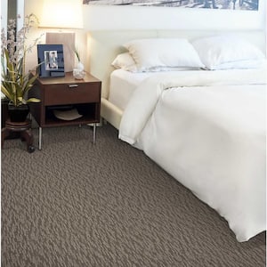 Oceanic Tweed - Driftwood - Brown 12 ft. 36 oz. Wool Pattern Installed Carpet