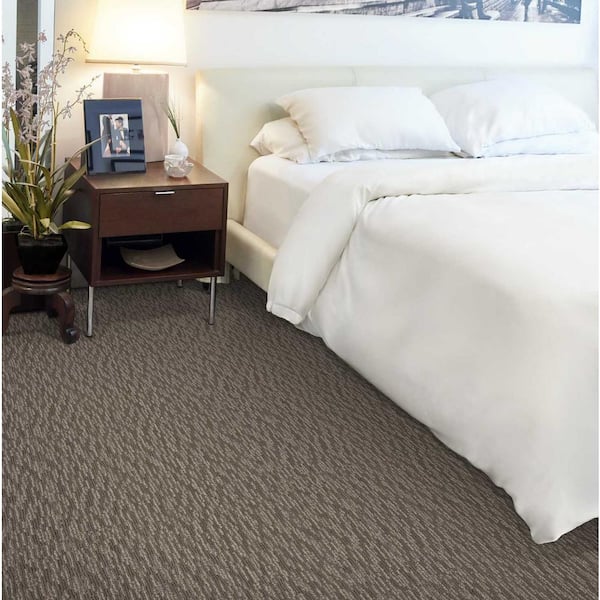 Oceanic Tweed Driftwood Custom Area Rug with Pad