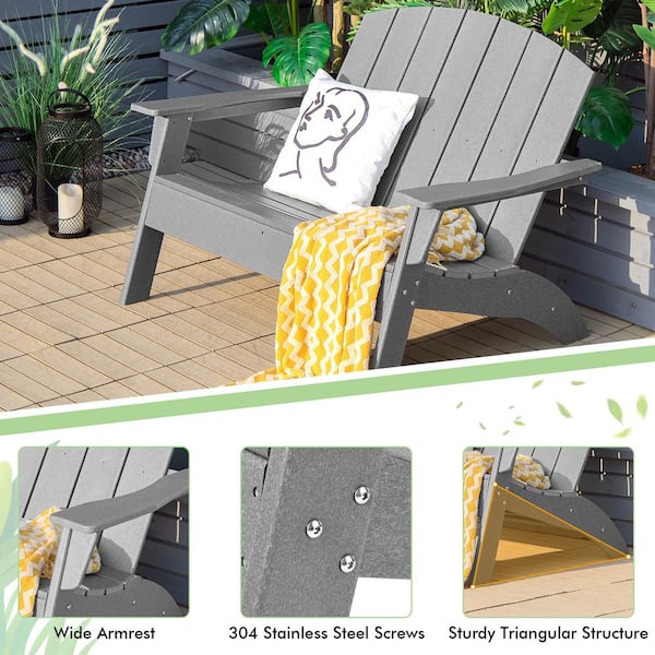 Plastic adirondack online bench