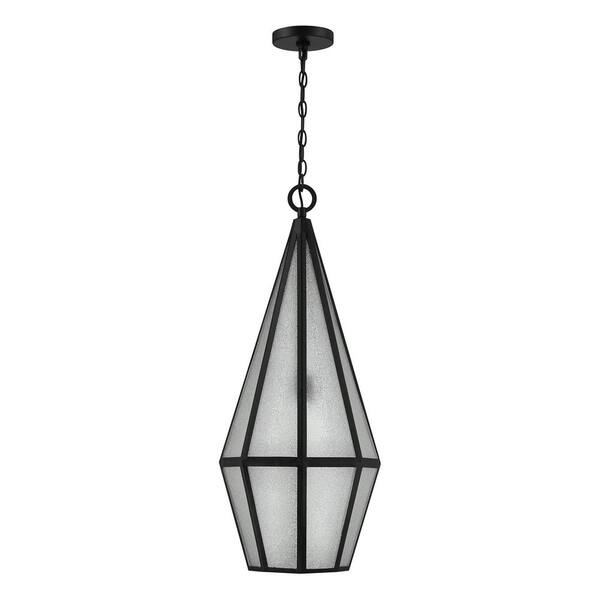 Savoy House Peninsula 32.5 in. 1-Light Matte Black Outdoor Pendant