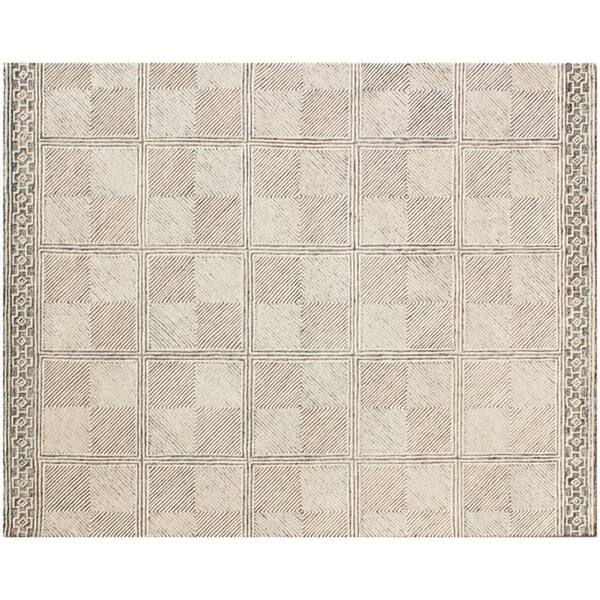 HomeRoots 5 ft. x 8 ft. Moss Green Abstract;Geometric Area Rug