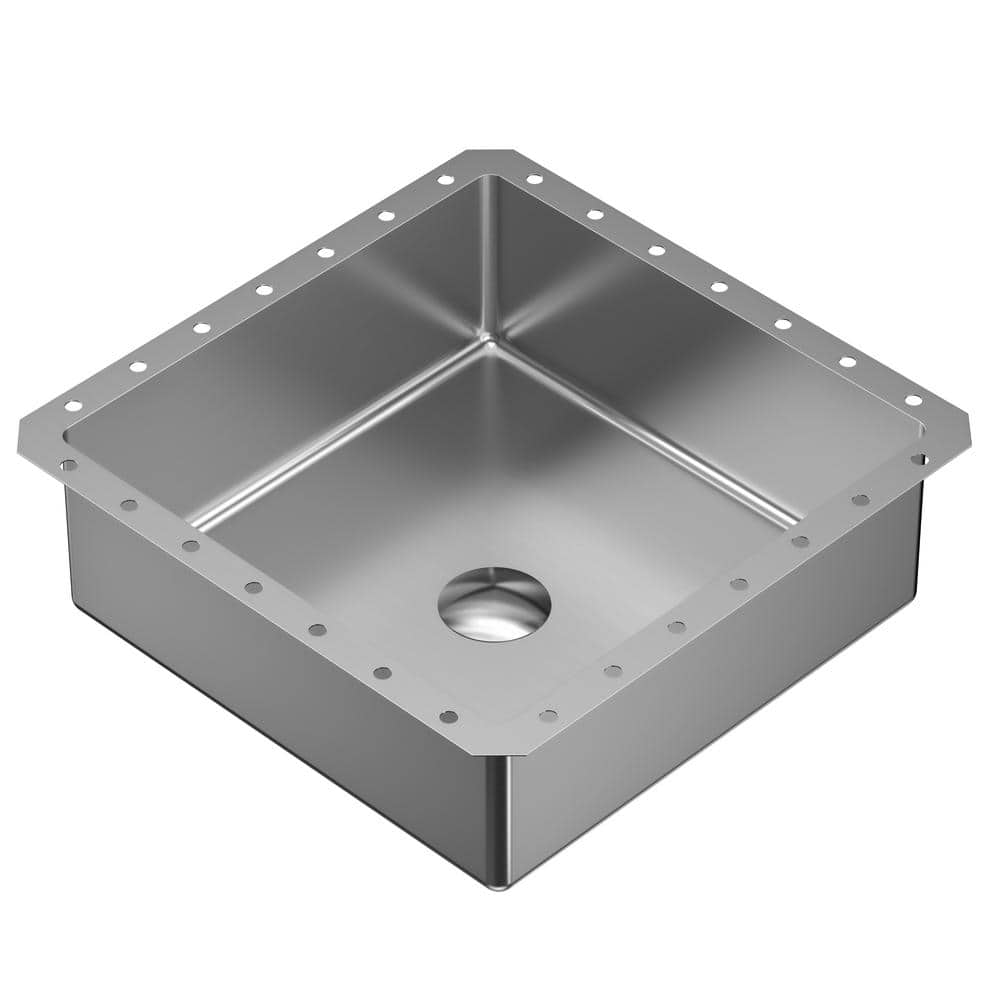 Cinox 15.75'' Stainless Steel Square Undermount Bathroom Sink