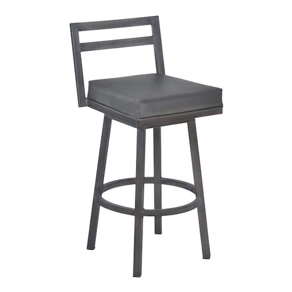 Armen Living Moniq 26 in. Grey Bar Stool