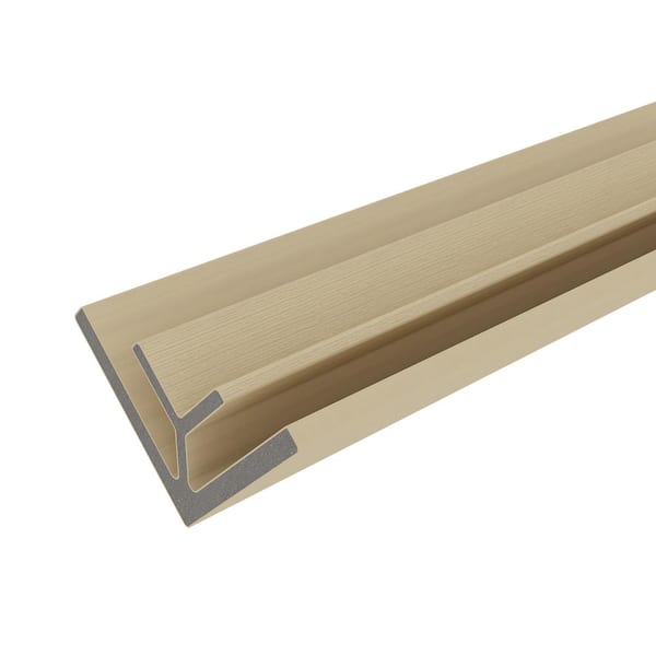 All Weather System 2.8 in. x 2.8 in. x 8 ft. Composite Siding Inside Corner Trim in Japanese Cedar Board
