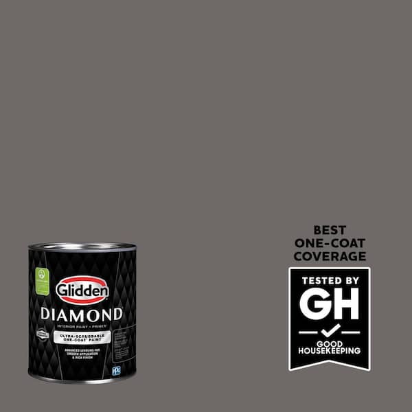 Glidden Diamond 1 qt. PPG1002-6 Gibraltar Gray Eggshell Interior Paint with Primer