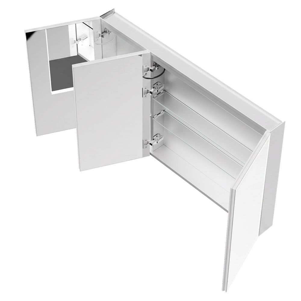 48 in. W x 30 in. H Rectangular Aluminum Medicine Cabinet with Mirror price history on PriceWatchPro