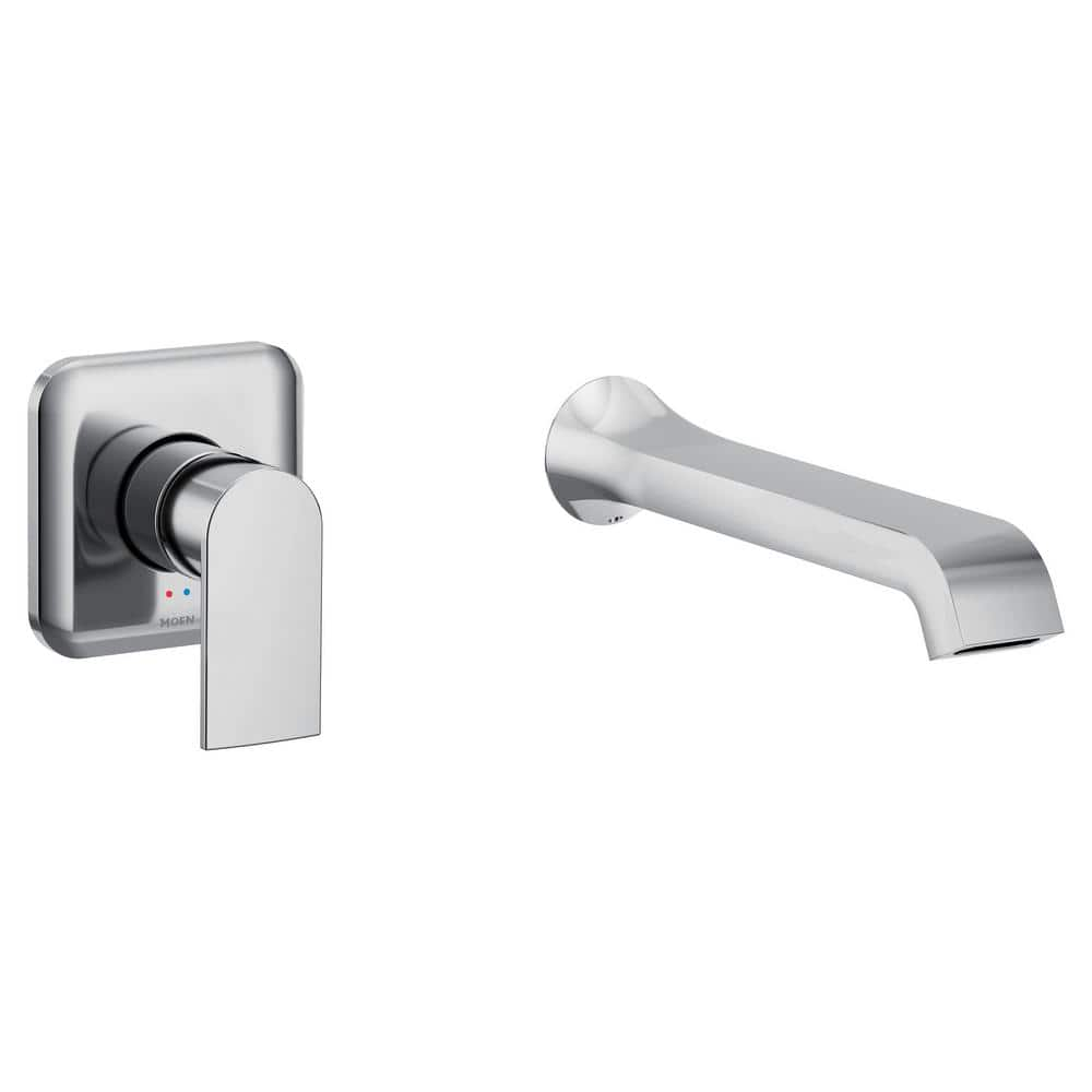 MOEN Genta LX Single Handle Wall Mount Tub Filler High Flow Tub Faucet ...