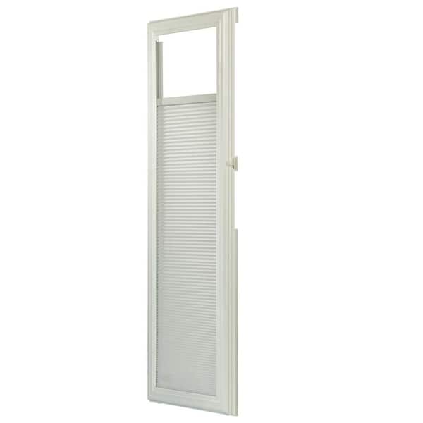 ODL 8 in. x 36 in. Enclosed Add-On Cellular Shade in White for Steel & Fiberglass Sidelights with Frame Around-DISCONTINUED