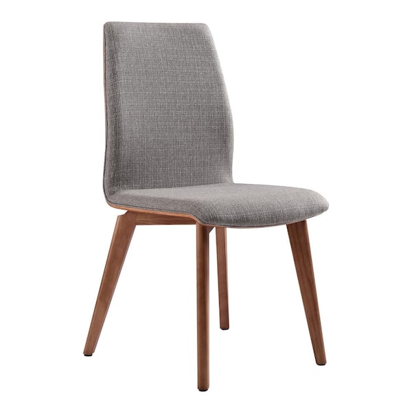 Armen Living Archie Gray Fabric Dining Chair - Set of 2