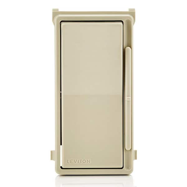 Leviton Decora Slide Dimmer Switch Color Change Faceplate with locator light - Ivory DSKIT-I