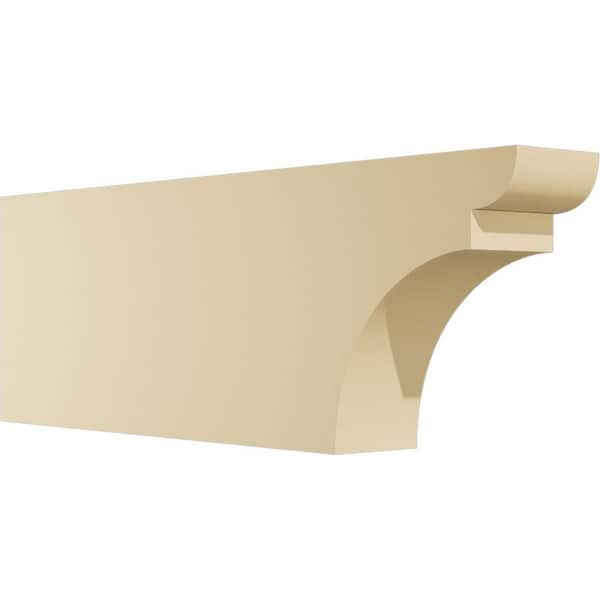 Ekena Millwork Standard Yorktown 4 in. W x 10 in. H x 30 in. D Signature Urethane Rafter Tail Outlooker
