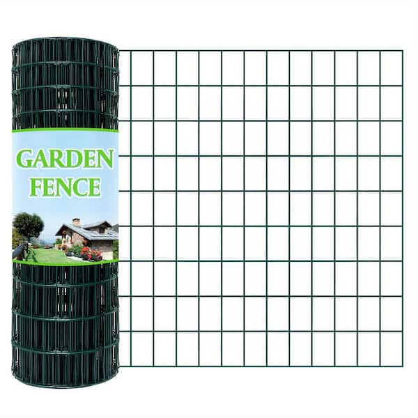 WRIGHTMASTER Reinforced PVC Coated 24 in. x 50 ft. Mesh 14-Gauge Welded Wire Fence, Precision Welding