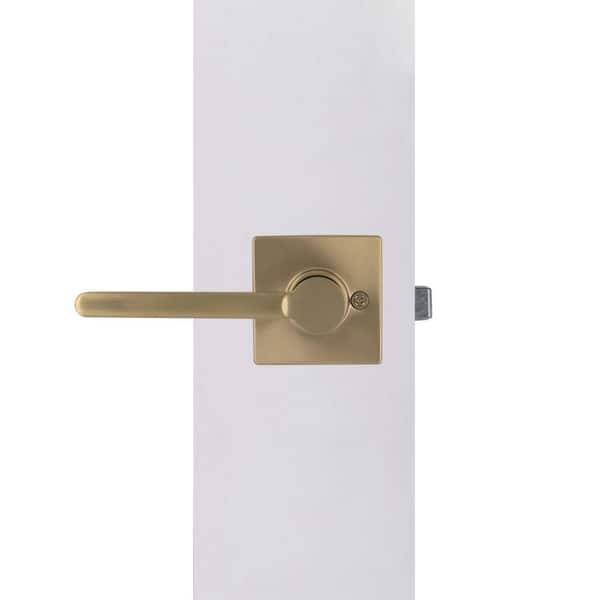 ModernGlow Gold Brass Door Lever Handle High Quality, Round Rose Handle in