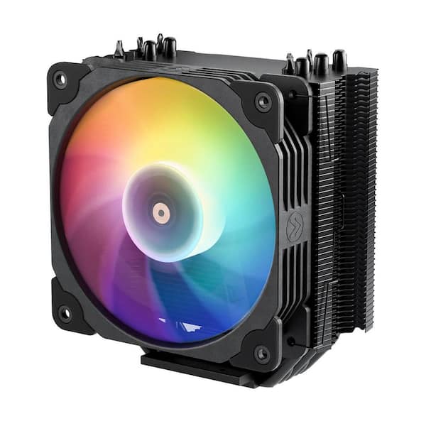 Lukyamzn Vetroo V5 CPU Air Cooler 5 Heat Pipes 120mm FDB PWM Cooling Intel AMD ARGB Lighting Sync Black