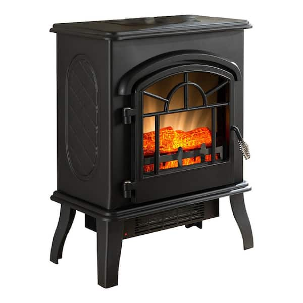 HEARTHPRO 17.5 in. 400 sq. ft. Black Electric Stove