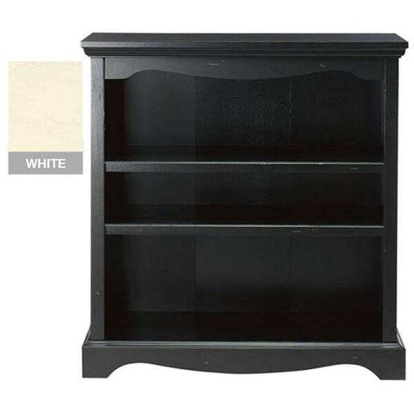 Unbranded Sheffield 3-Shelf Open Bookcase in Antique White