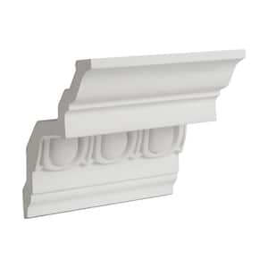 5-1/4 in. x 5-1/2 in. x 6 in. Long Egg and Dart Polyurethane Crown Moulding Sample